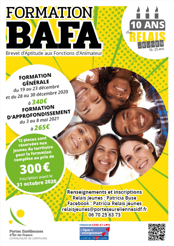 Formation BAFA pour les jeunes du territoire en décembre 2020 Ville AB2S