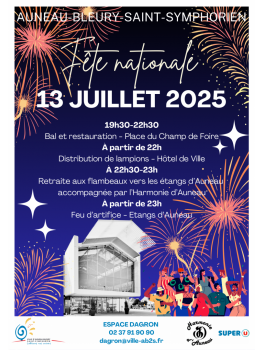 Fête nationale - Dimanche 13 juillet à partir de 19h30