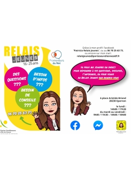 Le relais des Jeunes à votre écoute pendant le confinement !