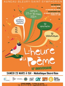 L'heure du poème : Samedi 23 mars à 15h