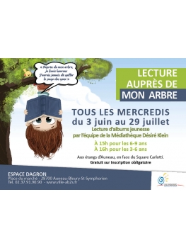Lecture auprès de mon arbre - Tous les mercredis du 3 juin au 29 juillet inclus