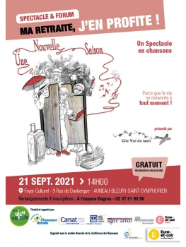 Spectacle Théâtre - Ma retraite j'en profite : Mardi 21 septembre à 14h00 au foyer culturel