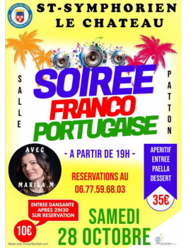 Soirée Franco Portugaise - Samedi 28 octobre à partir de 19h00