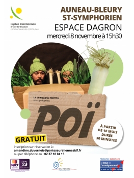Spectacle tout public - Mercredi 8 novembre à 15h30 à l'Espace Dagron