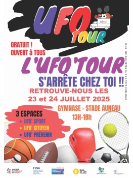 L'UFO'TOUR s'arrête à Auneau-Bleury-Saint-Symphorien les 23 et 24 juillet.