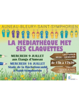 La Médiathèque met ses claquettes les mercredis 9 et 16 juillet 2025